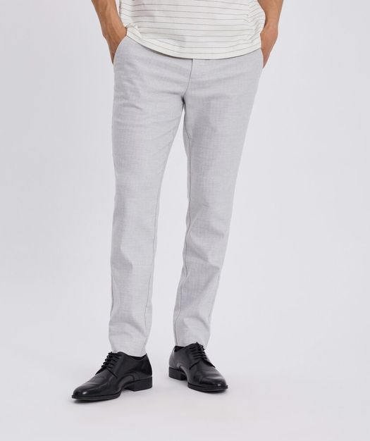 Grijze geklede broek Josh Plain