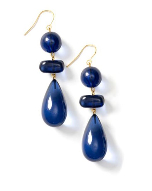 Blue oorbellen Neola Laurence Delvallez