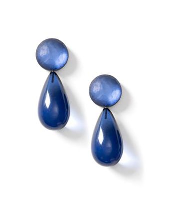 Blauwe oorbellen Enchant Laurence Delvallez