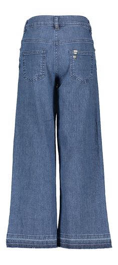 Blauwe straight jeans met kersen Liu Jo