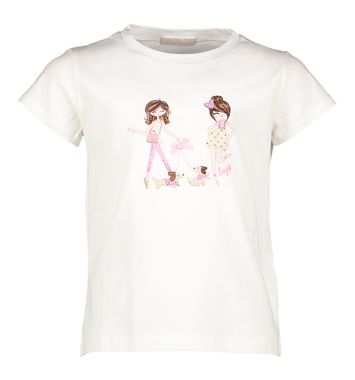 Witte t-shirt met opdruk Liu Jo