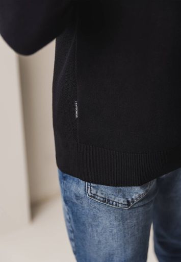 Donkerblauwe trui met ronde hals State Of Art