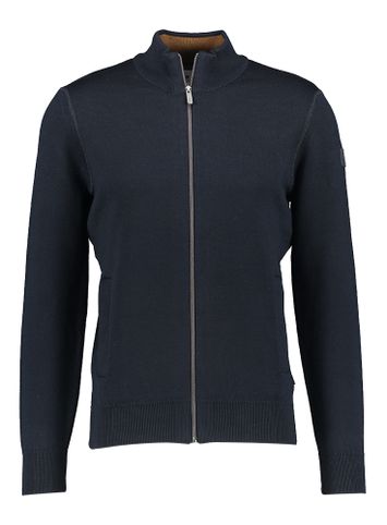 Donkerblauwe gilet met rits State of Art