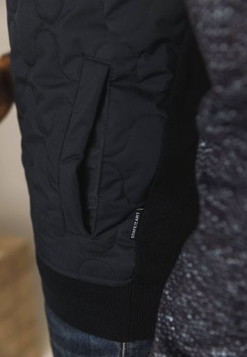 Donkerblauwegilet met rits  met structuur State Of Art