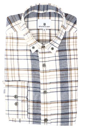 State of Art Multicolor katoenen hemd (regular fit) met print en lange mouwen