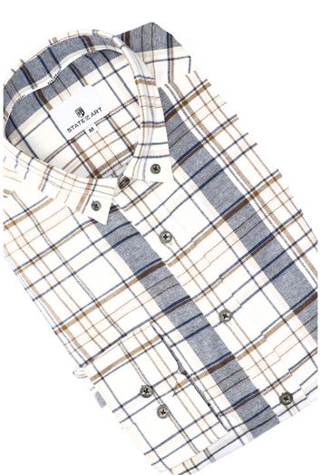 Multicolor katoenen hemd (regular fit) met print en lange mouwen State of Art