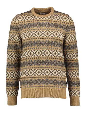 Beige trui met print State Of Art 