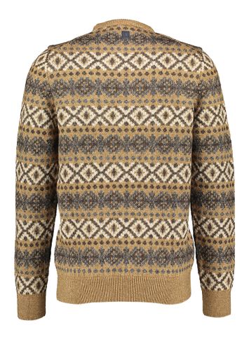 Beige trui met print State Of Art 