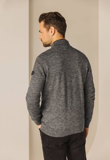 Bruin grijze gilet met rits State Of Art 