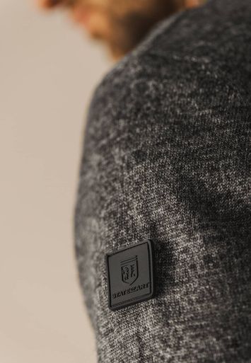 Bruin grijze gilet met rits State Of Art 