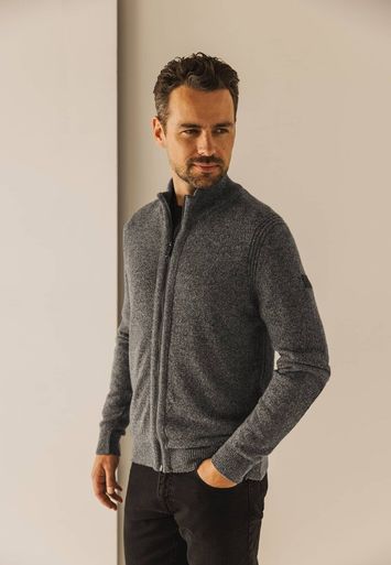 Grijze wollen gilet State Of Art