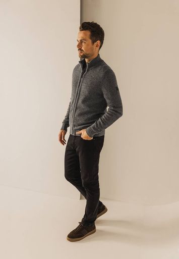 Grijze wollen gilet State Of Art