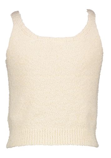 Ecru top met structuur AO76