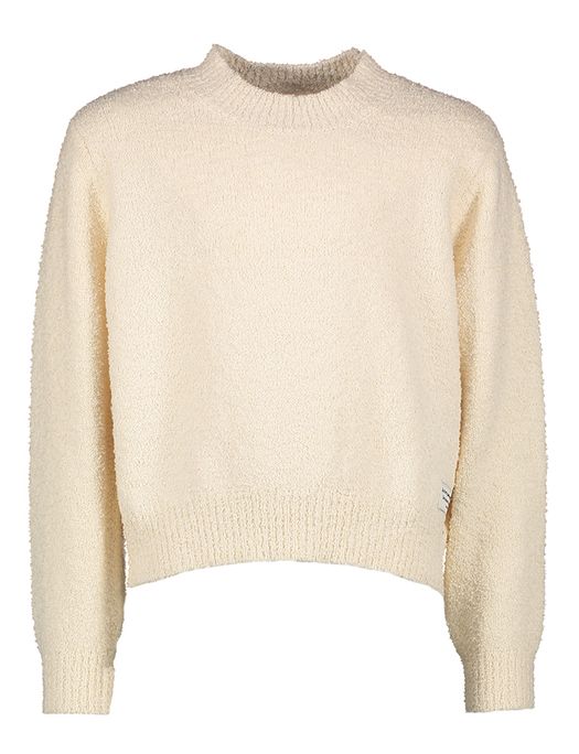 Beige katoenen trui met structuur AO75