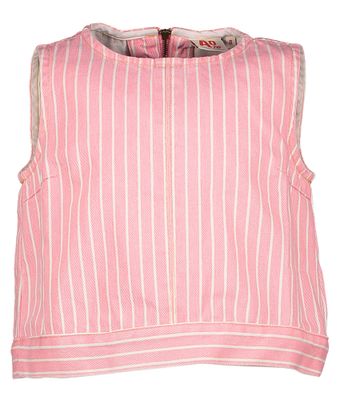 Roze gestreepte jeans top AO76