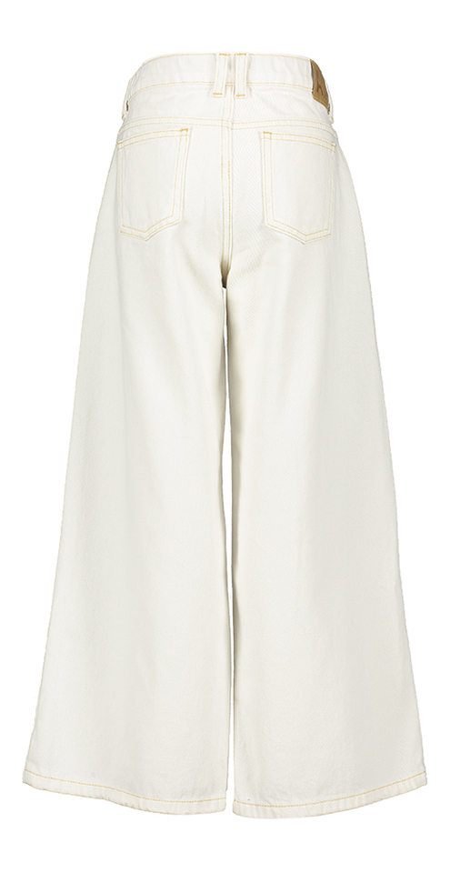 Ecru wide leg jeans AO76
