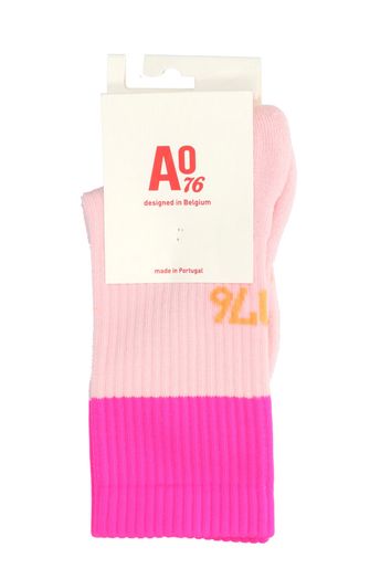 Fluo pink sokken AO