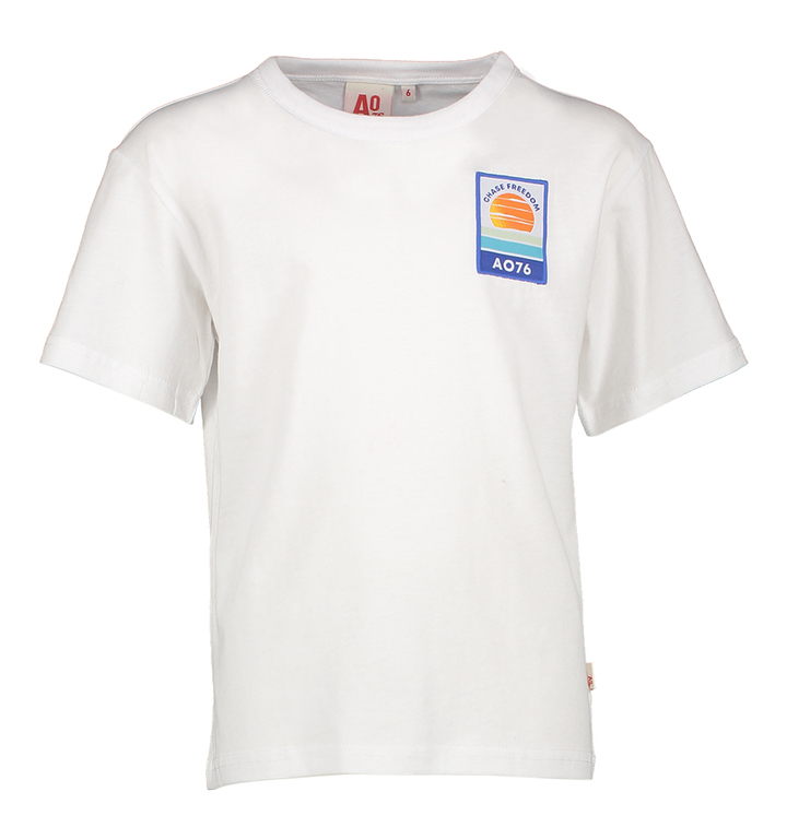 witte t-shirt met logo AO75