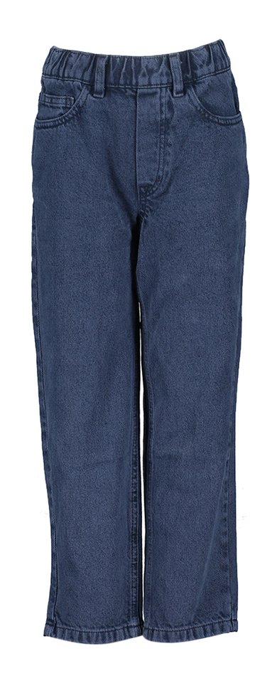 Donkerblauwe loose fit jeans AO76