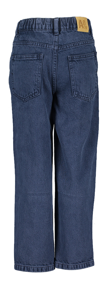 Donkerblauwe loose fit jeans AO76