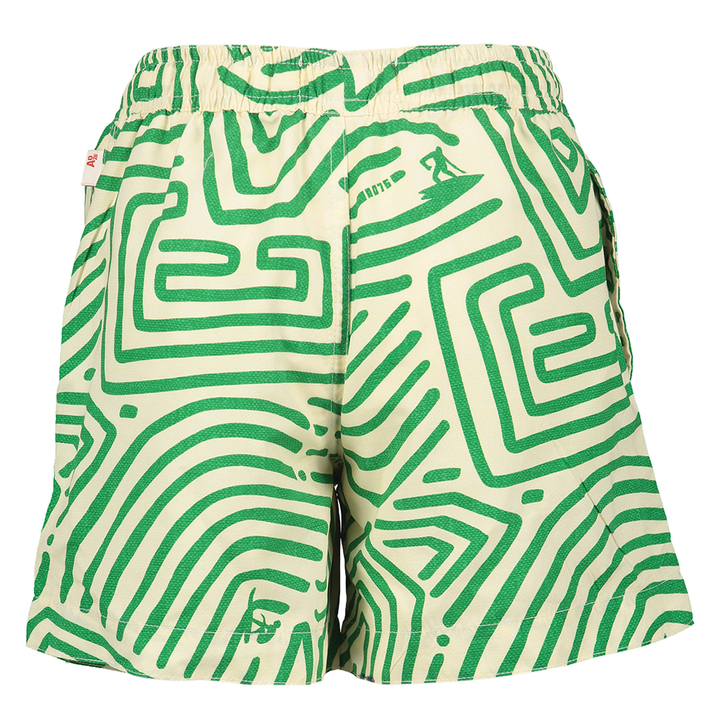 Wit met groene boxershort AO