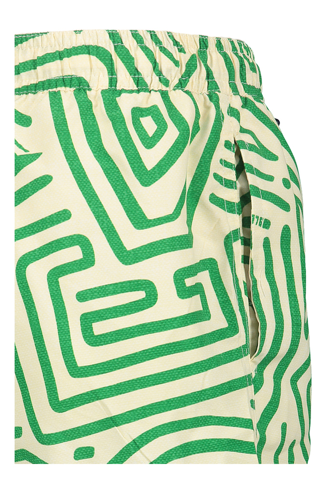 Wit met groene boxershort AO