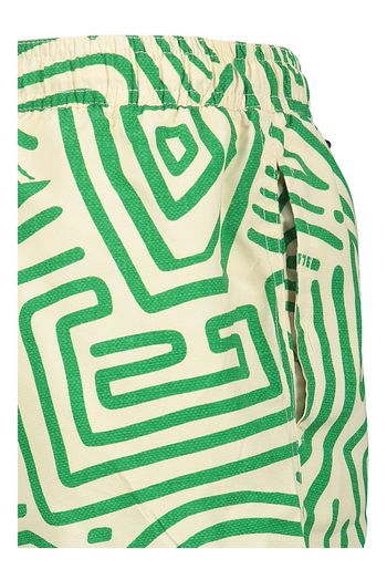 Wit met groene boxershort AO 