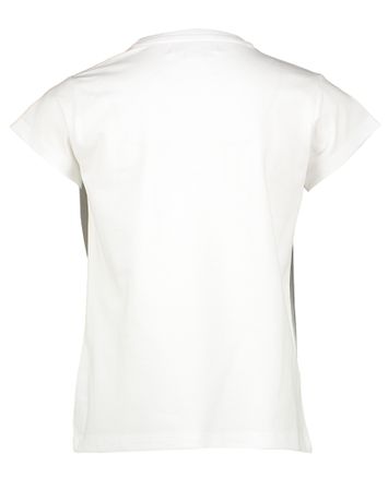 Witte t-shirt met opdruk Bonnie Blue Bay