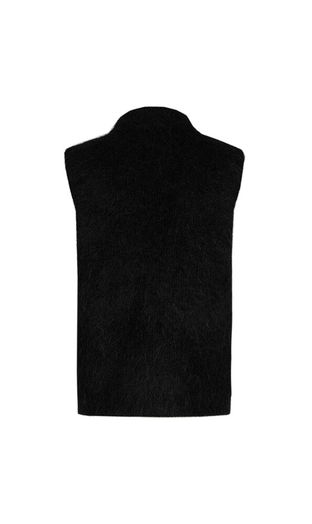 Zwarte fluffy debardeur Amelina Xandres