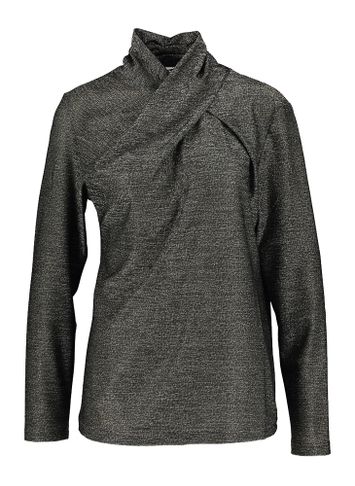 Zwarte souspull met glanzende print Hasina Xandres