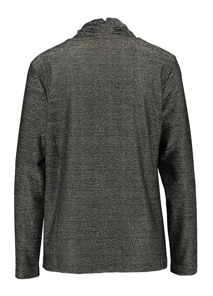 Zwarte souspull met glanzende print Hasina Xandres