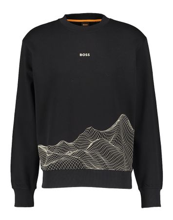 Zwarte trui met merknaam Hugo Boss