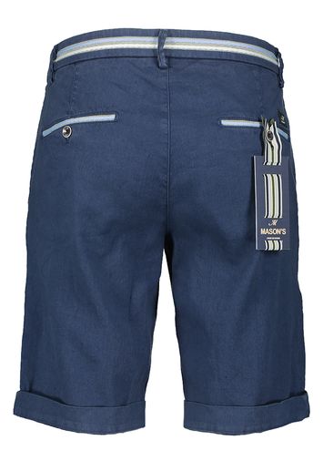 Blauwe linnen short Masons