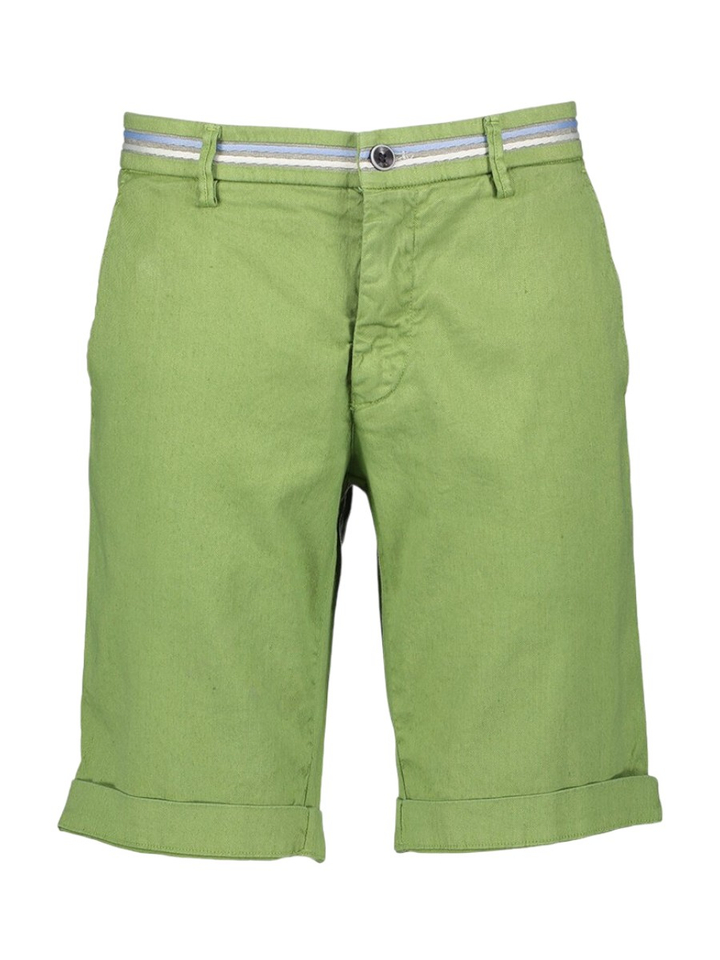 Groene short met linnen Masons
