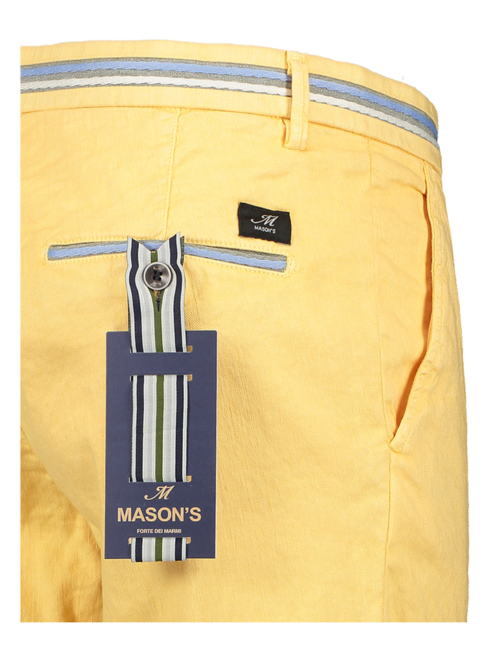 Gele linnen short Masons 