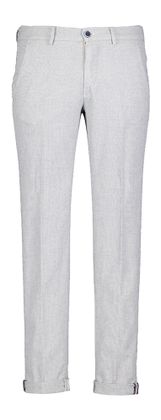 Mason's Grijzes blauwe geruite slim fit broek