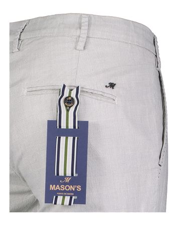 Grijze geruite broek Mason's