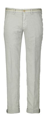 Mason's Licht grijze linnen slim fit chino