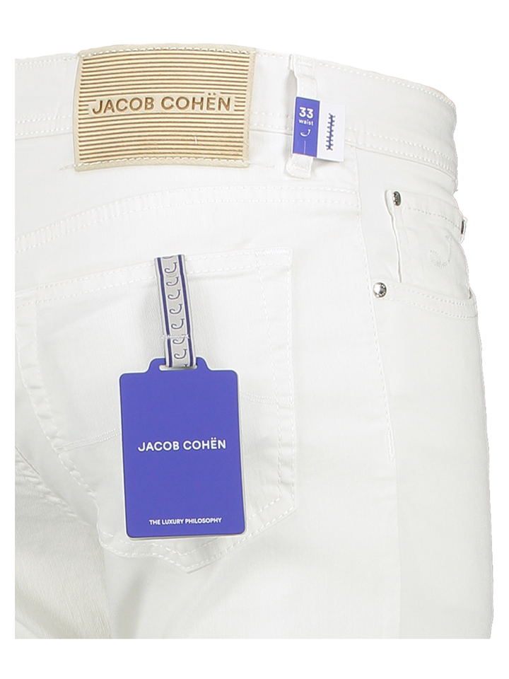 Witte slim fit jeans Jacob Cohen