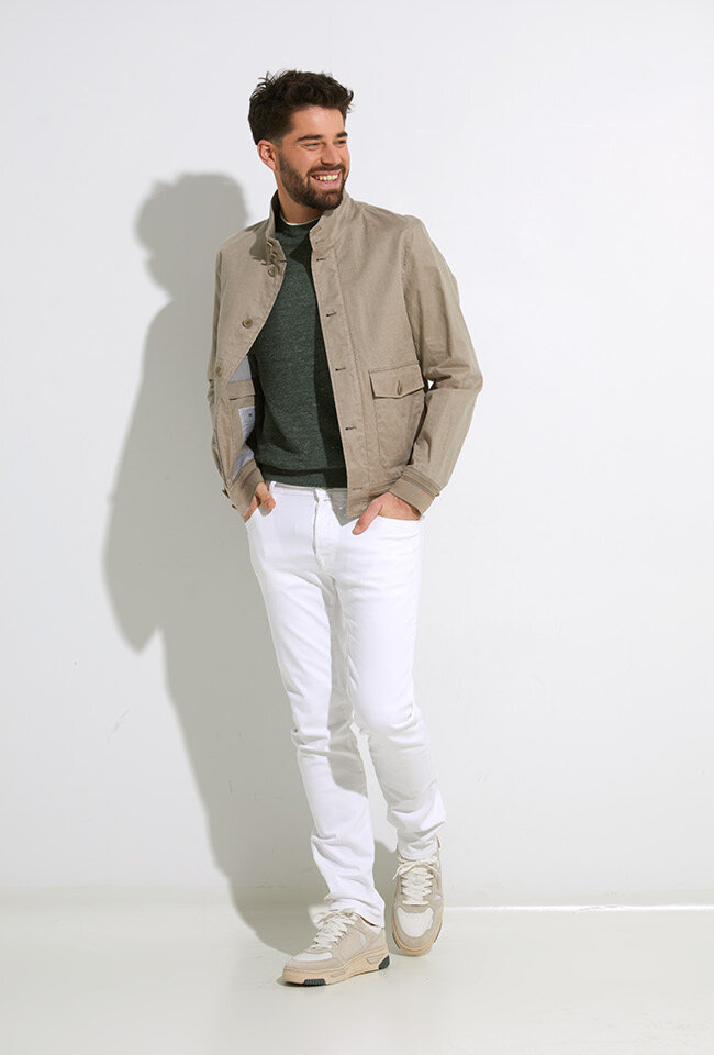 Witte slim fit jeans Jacob Cohen
