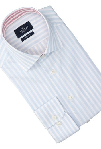 Licht blauw gestreept hemd (slim fit) Hackett