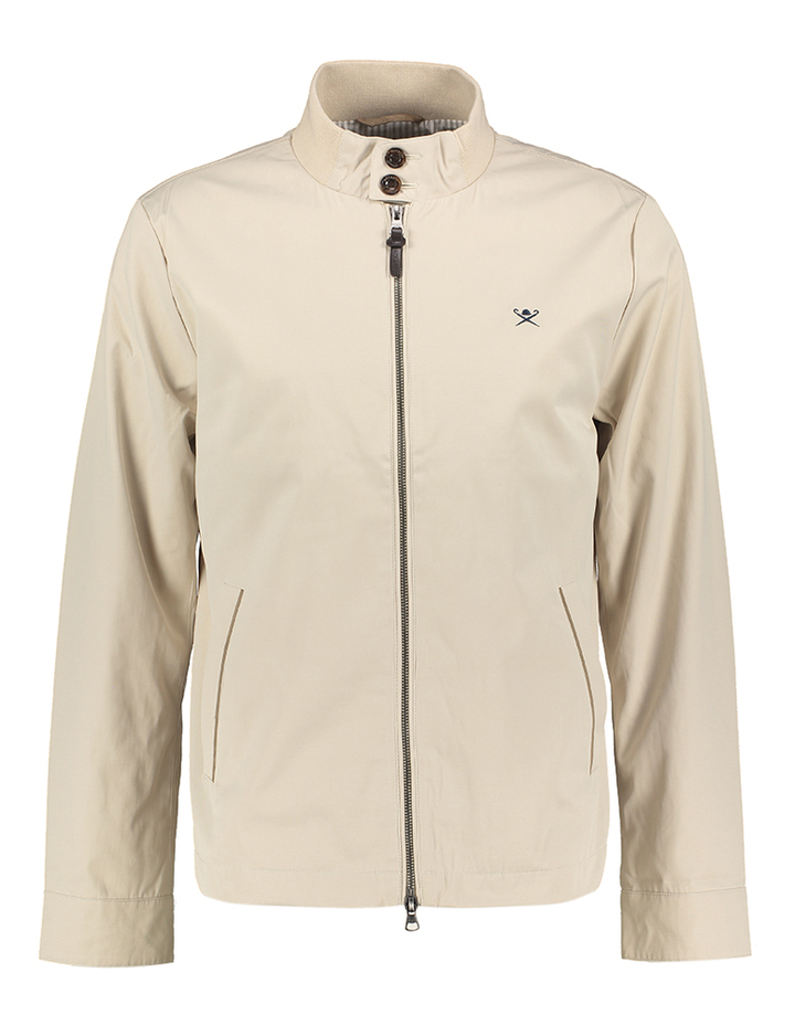 Beige jas met rits Hackett