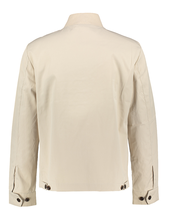 Beige jas met rits Hackett