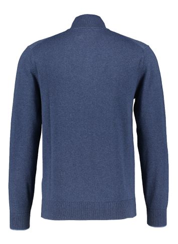 Blauwe trui met korte rits Hackett