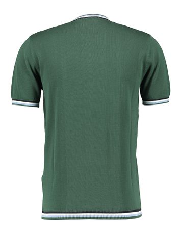Groene t-shirt met ronde hals en strepen details Lui Jo 