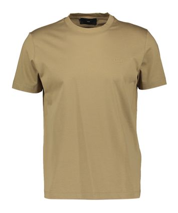 Taupe t-shirt met logo Liu Jo