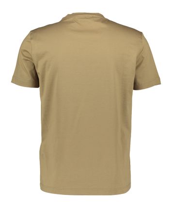 Taupe t-shirt met logo Liu Jo