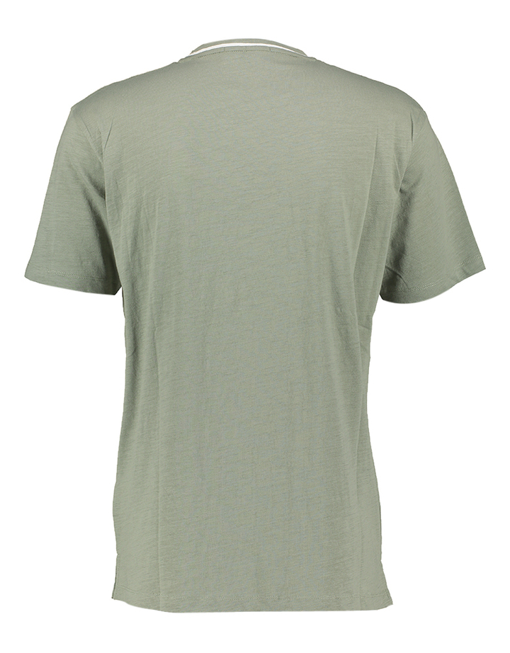 Kaki t-shirt met merklogo Liu Jo