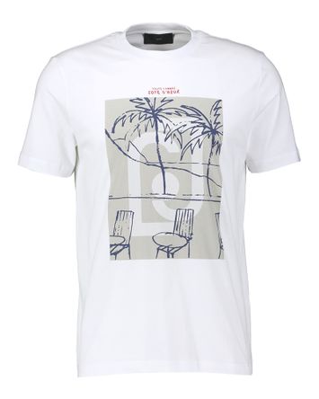 Witte t-shirt met opdruk Liu Jo
