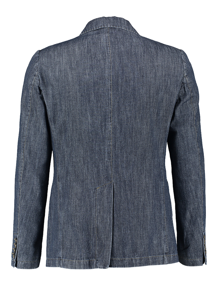 Blauwe blazer in jeans look Liu Jo
